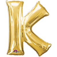 Folienballon Buchstabe K - Gold