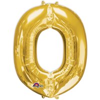 Folienballon Buchstabe O - Gold