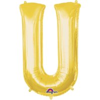 Folienballon Buchstabe U - Gold