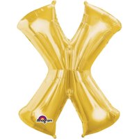 Folienballon Buchstabe X - Gold