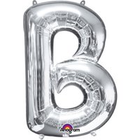 Folienballon Buchstabe B - Silber