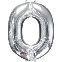 Folienballon Buchstabe O - Silber