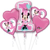 Minnie Mouse 1. Geburtstag Mädchen Ballon-Set