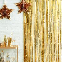 Metallic-Vorhang in gold
