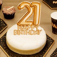 Cake Topper 21. Happy Birthday