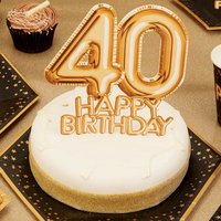 Cake Topper 40. Happy Birthday