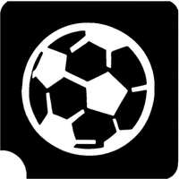 Fußball Klebe-Schablone 7