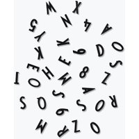 Design Letters Buchstaben Set für Message Board Schwarz