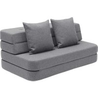 byKlipKlap 3-Fold-Sofa XL 140 cm Blaugrau
