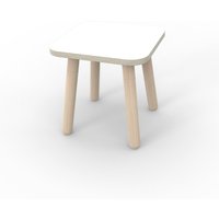 Pure Position Growing Table Hocker aus Holz in weiss