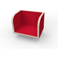 Pure Position Bücherboard aus Holz für Growing Table Kindertisch in rot