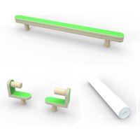 Pure Position Zeichenrolle mit Halterung & Abrissschiene für Growing Table in grün