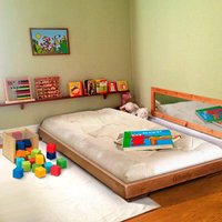 Woodly Flurbett Pure - handgefertigtes Kinderbett aus Holz (verschiedene Größen)