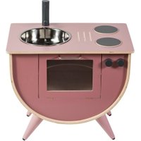 Sebra Spielküche für Kinder aus Holz (ab 18 Monaten) in rosa