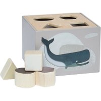 Sebra Sortierbox / Steckspiel arktische Tiere aus Holz für Kinder (ab 1 Jahr) in bunt