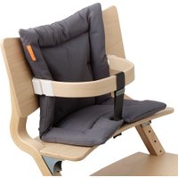Leander Sitzkissen aus Baumwolle für Hochstuhl in dunkel grau / Dark Grey (ab 6 Monate)