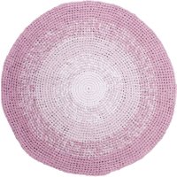 Sebra Teppich aus Baumwolle Gradient rose rund (120 cm) in rosa