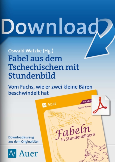 Fabel aus dem Tschechischen mit Stundenbild