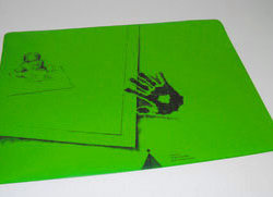 Schreibtischauflage für Linkshänder Pinie-Grün