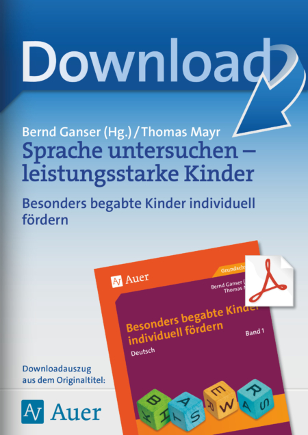 Sprache untersuchen - leistungsstarke Kinder