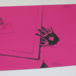 Schreibtischauflage für Linkshänder - Pink