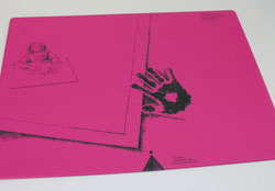 Schreibtischauflage für Linkshänder - Pink