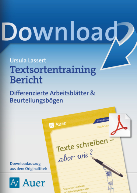 Textsortentraining Bericht