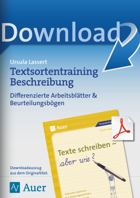 Textsortentraining Beschreibung