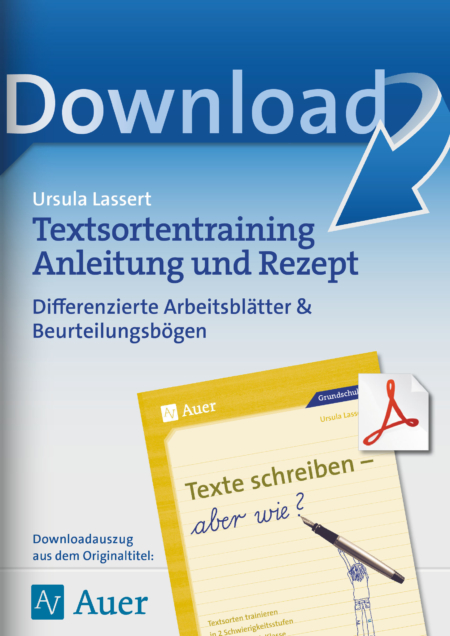 Textsortentraining Anleitung & Rezept