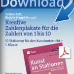 Kreative Zahlenplakate für die Zahlen von 1 bis 10