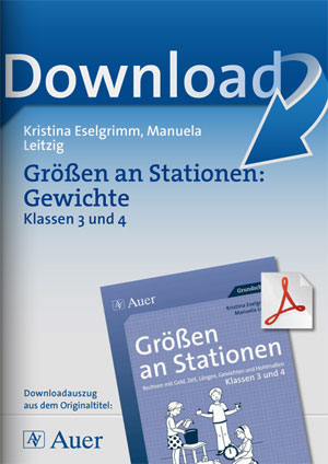 Größen an Stationen: Gewichte