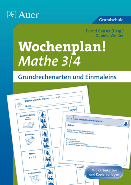 Wochenplan Mathe 3/4