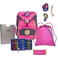 DerDieDas ErgoFlex Exklusiv Superflash Pink Mermaid Schulrucks. Set ka