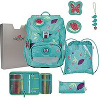 DerDieDas ErgoFlex Light Schulranzen Set Butterfly Garden 6-teilig kau
