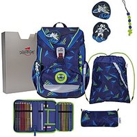 DerDieDas ErgoFlex Light LED Schulranzen Set Moon Mission 6-teilig kau