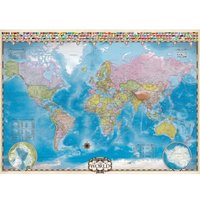 Map of the World 1000 Teile Puzzle  Eurographics