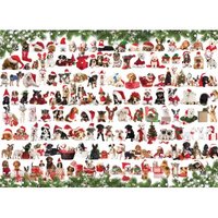 Weihnachtshund 1000 Teile Puzzle  Eurographics