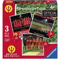 3 Puzzles - Belgian Red Devils 25 Teile Puzzle  Ravensburger