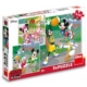 3 Puzzles - Mickey 55 Teile Puzzle  Dino