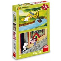 2 Puzzles - Fairy Tales 48 Teile Puzzle  Dino
