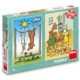 2 Puzzles - Doggie & Pussycat 48 Teile Puzzle  Dino