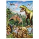 XXL Teile - Neon Puzzle - Dinosaurier 100 Teile Puzzle  Dino