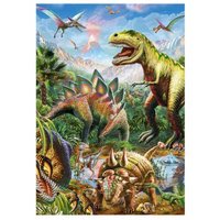 XXL Teile - Neon Puzzle - Dinosaurier 100 Teile Puzzle  Dino