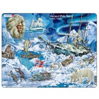 Rahmenpuzzle - Verso il Polo Nord (auf Italienisch) 65 Teile Puzzle  Larsen