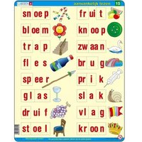 Rahmenpuzzle - Lerne Niederländisch zu lesen 4 29 Teile Puzzle  Larsen