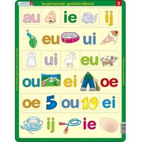 Rahmenpuzzle - Beginnende geletterdheid 3 (auf Niederländisch) 15 Teile Puzzle  Larsen
