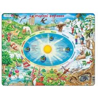 Rahmenpuzzle - Le stagioni dell'anno (auf Italienisch) 44 Teile Puzzle  Larsen