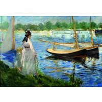 Edouard Manet - Seine-Ufer bei Argenteuil 1000 Teile Puzzle  DToys