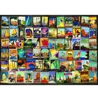 Vintage Collage - Travel 1000 Teile Puzzle  DToys