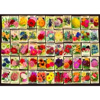 Vintage Collage - Blumen 1000 Teile Puzzle DToys